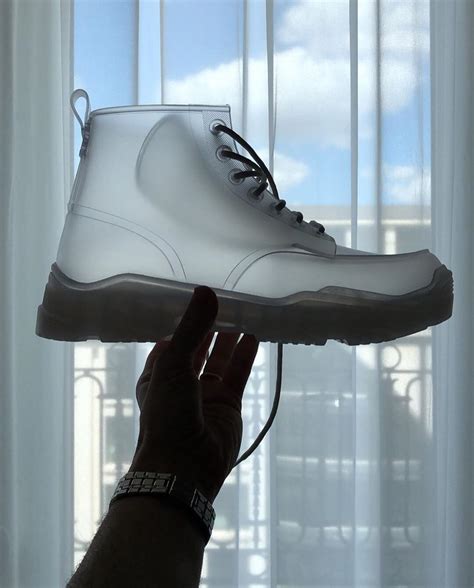 dior mens translucent rubber boot|DIOR x Daniel Arsham “Transparent High.